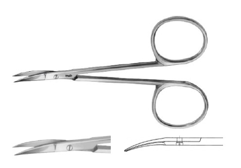 НОЖИЦІ ДЛЯ КУТИКУЛИ ВИГН.90MM